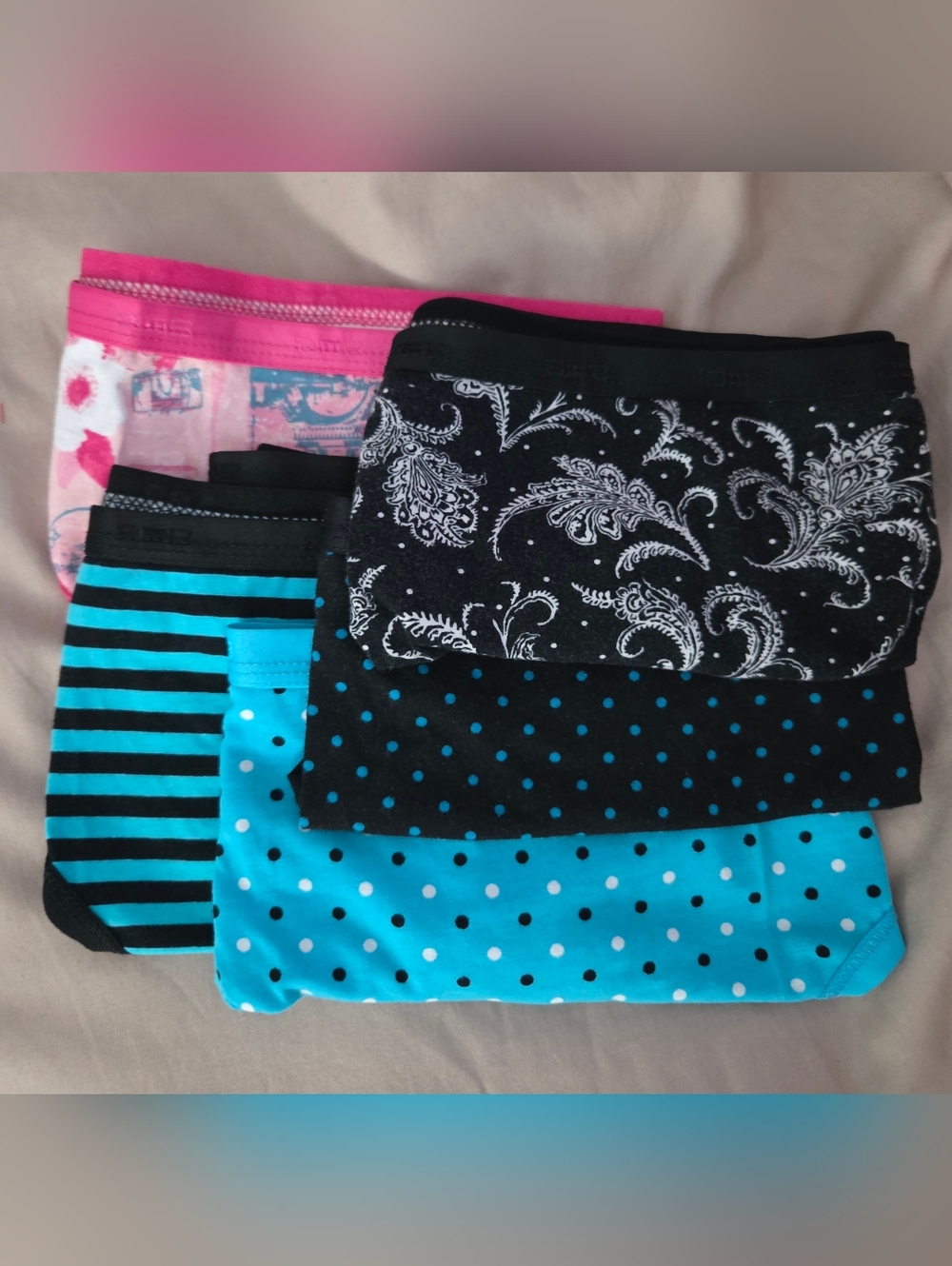 Assorted Color Cotton Thong Panties (NWOT)